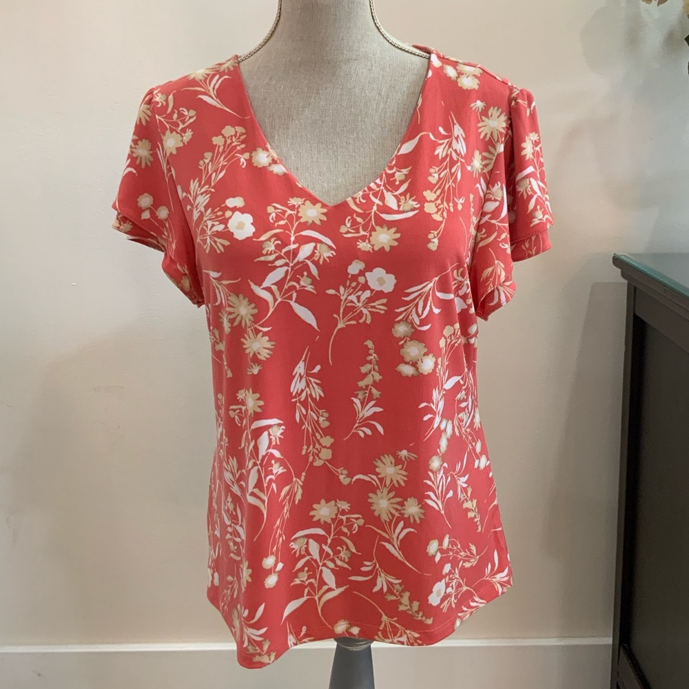 Tahari Floral Top
